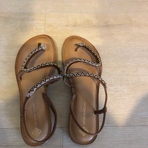 ANTONIO MILANI SNAKE SANDALS